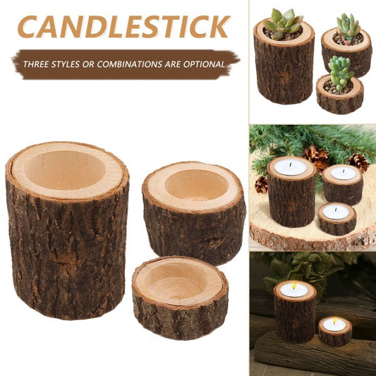 Wooden Candle Holder Rustic For Home Wedding Creative Decoration Comb V1188-CE06-70337