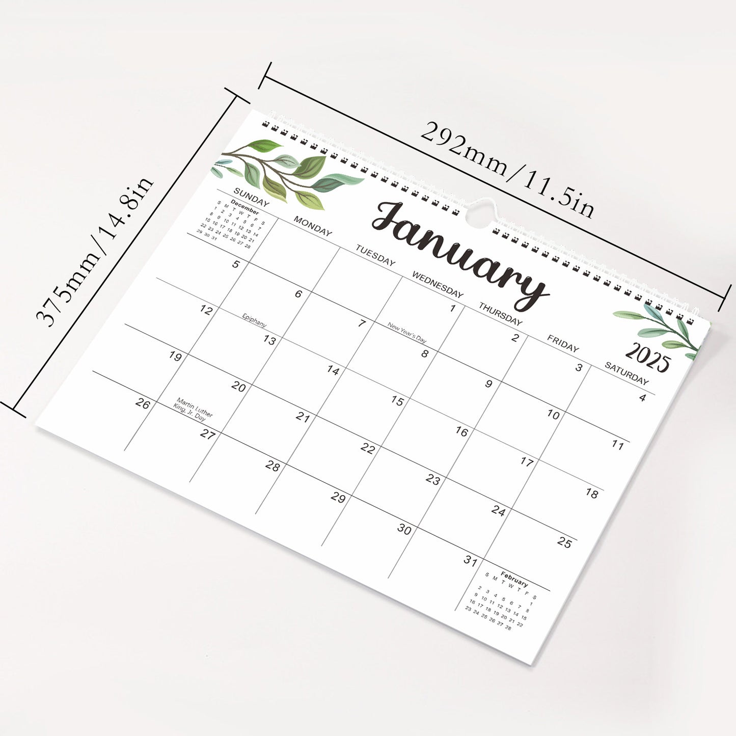 2025 Calendar - 14.5 x 11.4 inch 2025 Wall Calendar in Progress V1188-CE06-7938