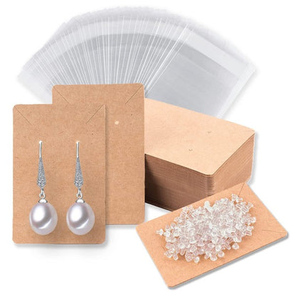 Earring Display Cards 480pcs with Plastic Bag Jewelry Packaging for Necklace Compatible with Oral-B Braun V1188-CE34-003901