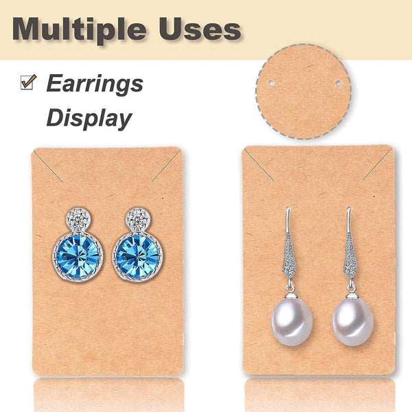 Earring Display Cards 480pcs with Plastic Bag Jewelry Packaging for Necklace Compatible with Oral-B Braun V1188-CE34-003901