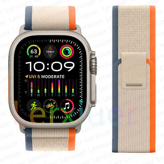 Trail Strap Compatible with Apple Watch Ultra 2 Series 9 8 7 6 5 3 for 49mm 45mm 44mm 42mm 41mm 40mm 38mm in V1188-CE50-01284-20