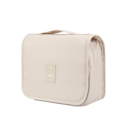 Travel Toiletry Bag for Women with Hook Beige Hanging Toiletry Bag V1188-CE50-01591