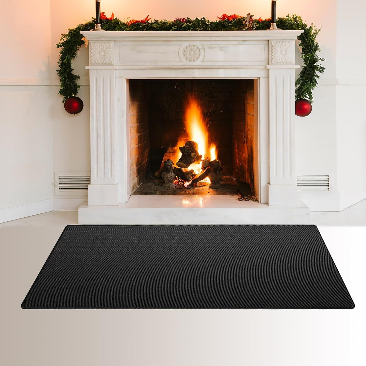 Fireproof Fireplace Hearth Mat, Fireplace Hearth Rug, Fire Resistant Rectangular Fire Pit, Heated Floor Mat V1188-CYX-DP-216