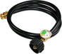 5 FT Propane Hose Adapter with Propane Tank Gauge for Weber Q1200, 1000 Propane Grill, 1 lb to 20 lb Propane V1188-CYX-DP-290