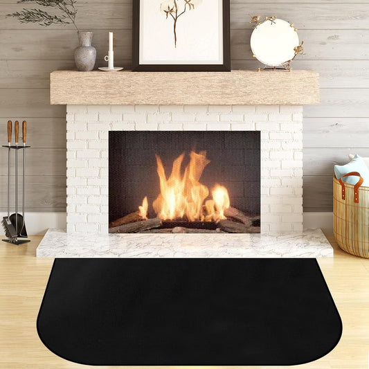 Fireplace Mat, Hearth Rug Fireproof, Fireplace Floor Mat, Fireproof Rug for Fireplaces and Woodstoves,Fire V1188-CYX-DP-405