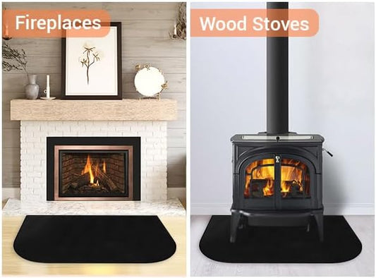 Fireplace Mat, Hearth Rug Fireproof, Fireplace Floor Mat, Fireproof Rug for Fireplaces and Woodstoves,Fire V1188-CYX-DP-405