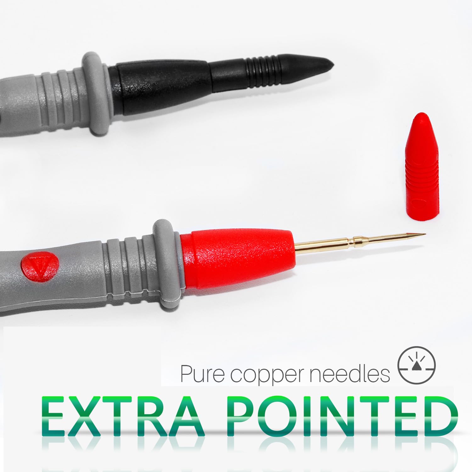 2 Pack 1000V 20A multimeter Leads, multimeter Leads & fluke Test Leads, black V1188-CYX-DP-87
