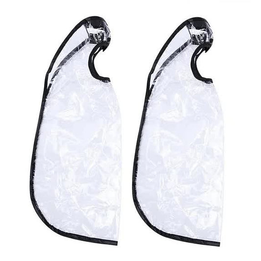 HZFLY 2 Pcs Easy Hair Washing Funnel & Apron for Upright Position Washing - Clear Hair Dye Cape for Home or V1188-CYX-J02-1211