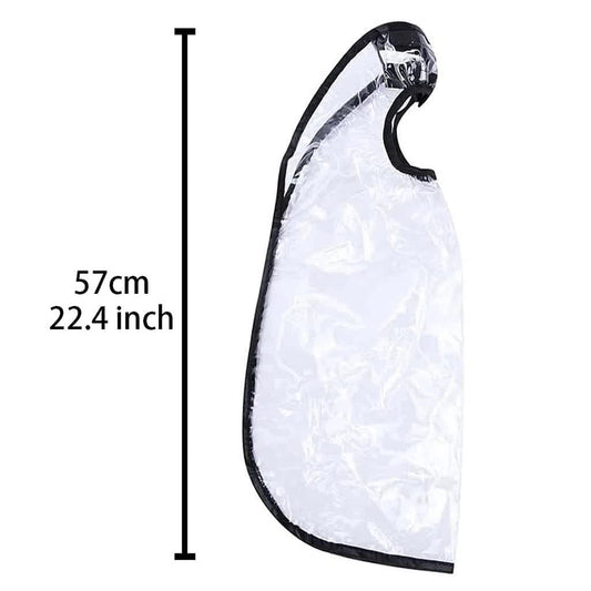 HZFLY 2 Pcs Easy Hair Washing Funnel & Apron for Upright Position Washing - Clear Hair Dye Cape for Home or V1188-CYX-J02-1211
