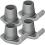 4 Pack Walker Skis Glides, Universal Walker Accessories for Seniors Mobility Aid Accessory V1188-CYX-J02-1308