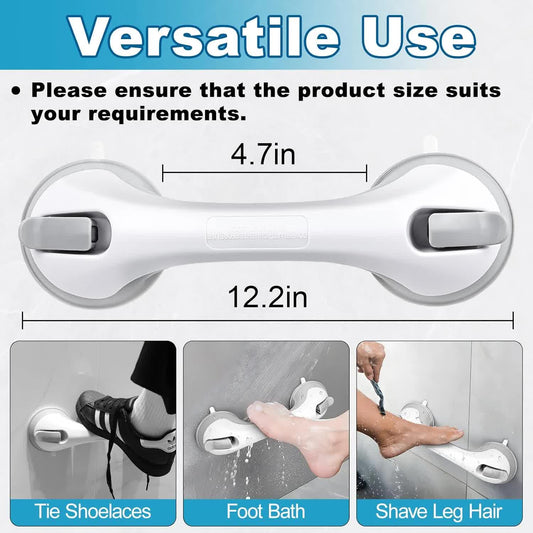 Shower Foot Rest for Wall, 12 Inches Shower Pedicure Foot Stool for Shaving Legs Bathroom Stool with Powerful V1188-CYX-J02-1310