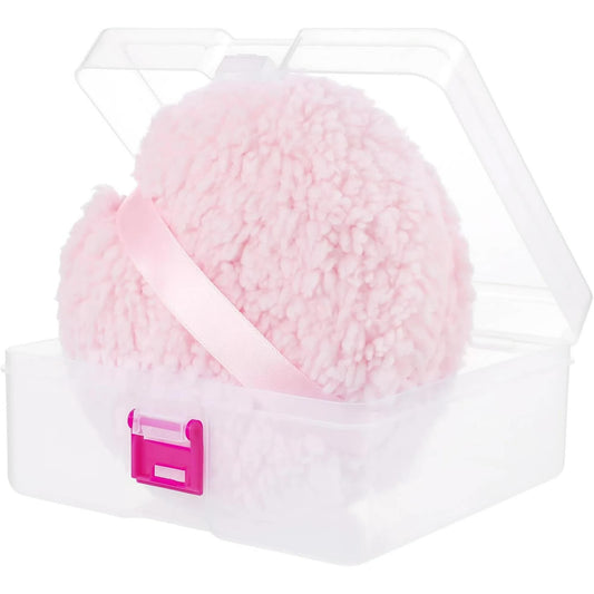 Body Powder Puff, 6 Inch Powder Puff with Storage Container Pink Soft Powder Puff for Body Powder Large Dust V1188-CYX-J02-1485