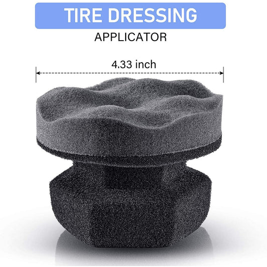 3 Pieces Tire Shine Applicator Tire Dressing Applicator Pads Tire Sponge Applicator Foam Tire Gel Wet V1188-CYX-J02-1613