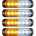 LED Amber Strobe Lights Vehicle Emergency Strobe Lights for Trucks LED Flashing Car Lights Windshield Lights V1188-CYX-J02-1627