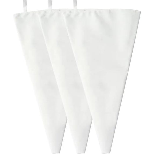 3 Pack Reusable Piping Bags, 18 Inch Cloth Pastry Bags Cake Decorating Bags Icing Piping Bag Hangable V1188-CYX-J02-1826