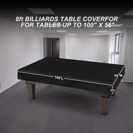 8 Feet Pool Table Cover, Waterproof & Dustproof 420D Oxford Cloth Billiard Pool Table Cover for Pool Table V1188-CYX-J02-1854