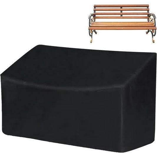 Outdoor Bench Cover, 52" W x 26" D x 35" H 2-Seater Patio Bench Cover Waterproof, 210D Heavy Duty Outdoor V1188-CYX-J02-1928