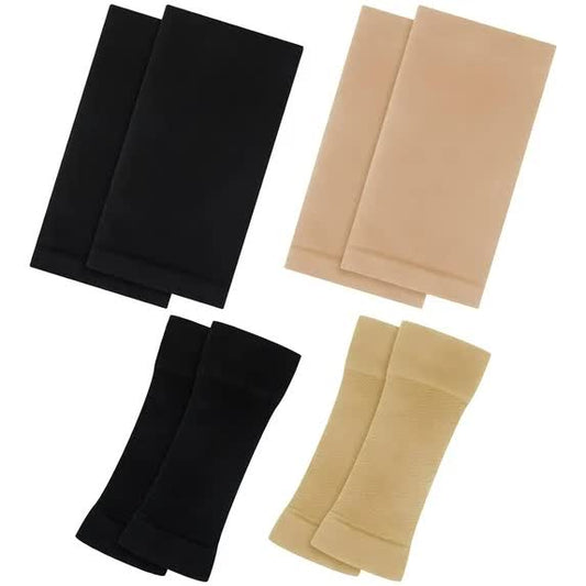 4 Pairs Slimming Arm Shaper and Thigh Slimmers Set, Elastic Compression Arm Shapers Upper Arm Sleeve Slimming V1188-CYX-J02-2704