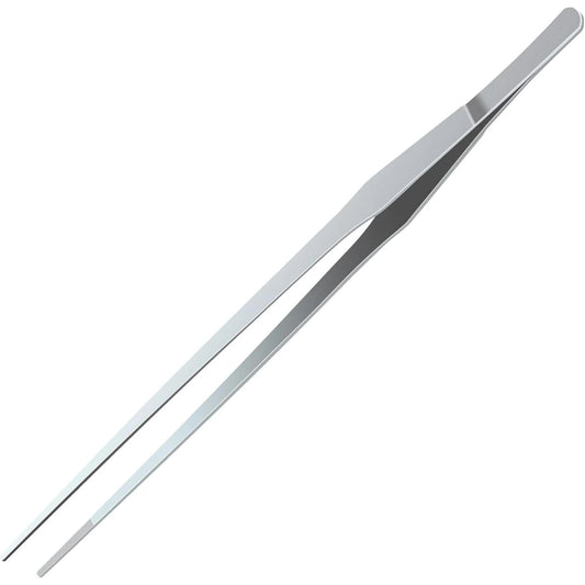Extra-Long 15 inch Tongs Tweezers with Precision Serrated Tips Heavy Duty Stainless Steel Straight Aquarium V1188-CYX-J02-2985