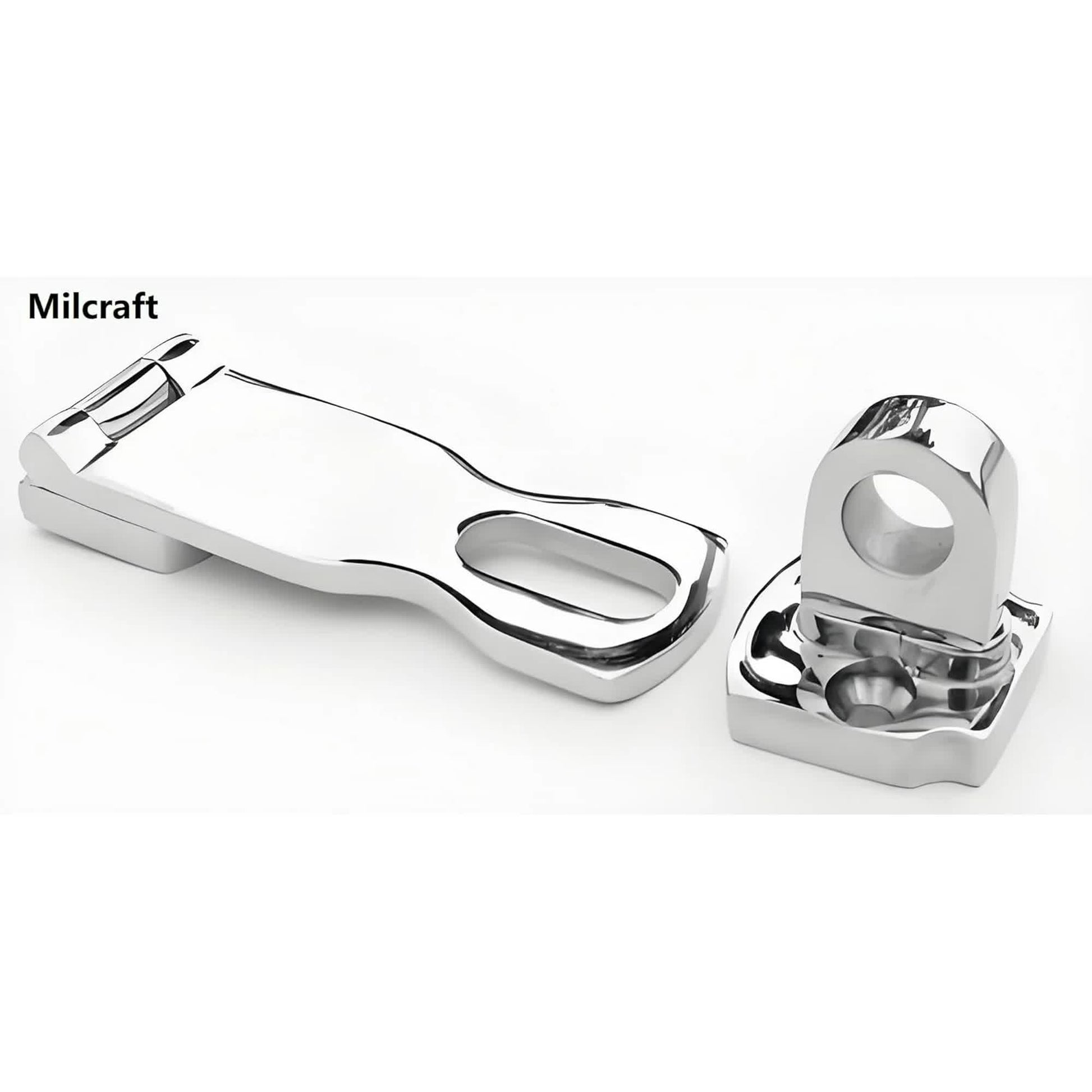 Marine Grade Stainless Steel Heavy Duty Door Hasp with Turning Padlock Eye Mount V1188-CYX-J02-510