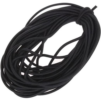 1/8-Inch (3mm) Black Heavy Stretch Round String Elastic Cord (Cut of 10 Yards) V1188-CYX-J02-887