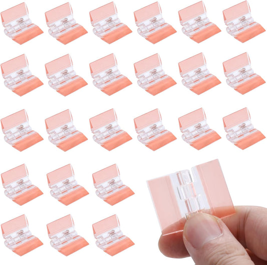 24Pcs Acrylic Small Hinges, 1.4x1 inch Clear Self-Adhesive Hinges, Folding Hinge Tool for Cabinet Drawer V1188-CYX-JXH-2135