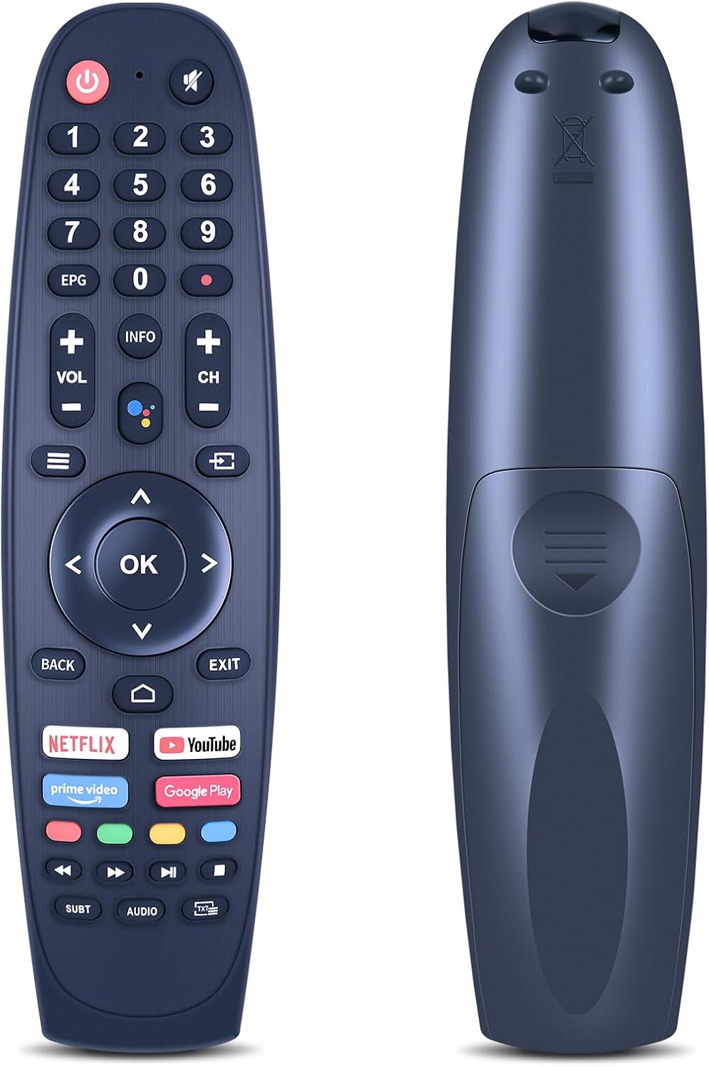 EC32V2HA EC40V2FA Replacement Remote for SANSUI, BLAUPUNKT, Caixun, ARRQW TVs - No Voice Function V1188-CYX-JXH-2214