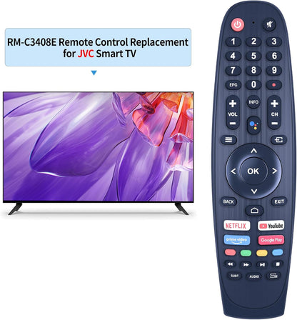 EC32V2HA EC40V2FA Replacement Remote for SANSUI, BLAUPUNKT, Caixun, ARRQW TVs - No Voice Function V1188-CYX-JXH-2214