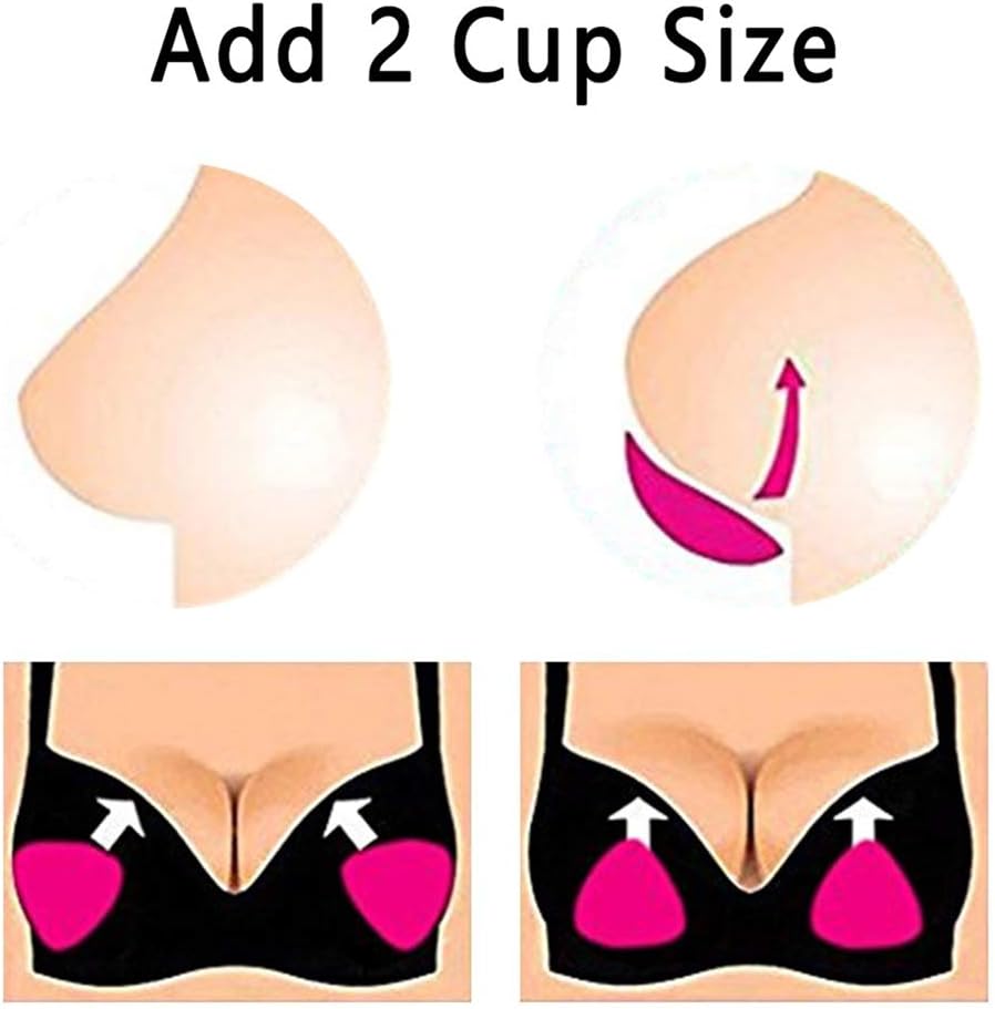Silicone Bra Inserts Large Bra Inserts Silicone Add 2 Cup Size Bra Padding Bust Enhancer Transparent Color V1188-CYX-LHJ-06