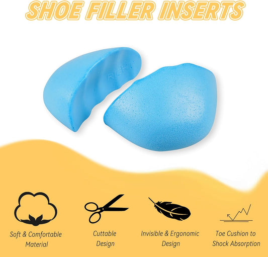 Shoe Filler for Too Big Shoes, Inserts to Make Shoe Smaller, Toe Filler Cushion Inserts for Loose Shoes, for V1188-CYX-LHJ-1075