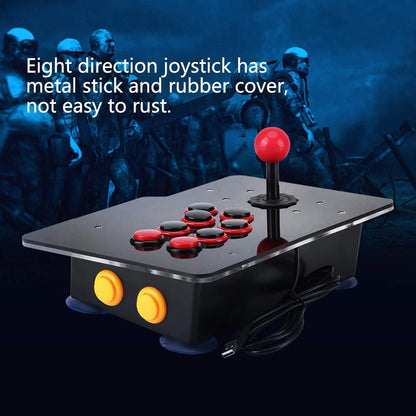 8-Way Arcade Game Joystick, USB Controller, Zero Delay Arcade Stick Buttons for Sports, Racing, Fighting Games V1188-CYX-LHJ-1297