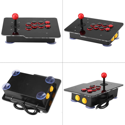 8-Way Arcade Game Joystick, USB Controller, Zero Delay Arcade Stick Buttons for Sports, Racing, Fighting Games V1188-CYX-LHJ-1297