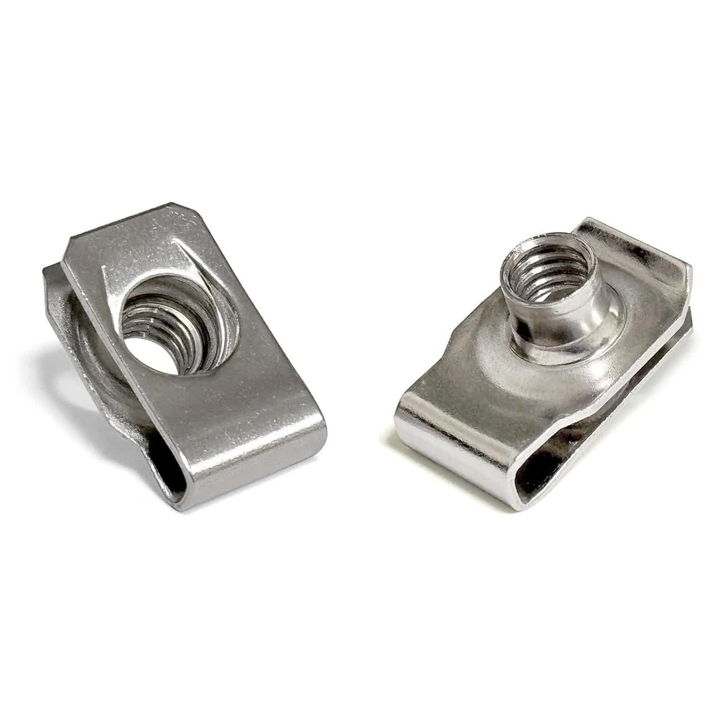 1/4"-20 U-Style Clip-On Nut, U-Type Stainless Steel 18-8 (304) Regular Extruded U-Nut, Pack of 20 V1188-CYX-LHJ-1447