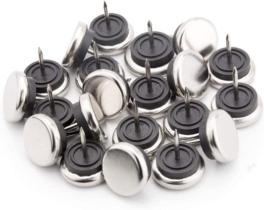 20pcs Round Heavy Duty Furniture Pads, Nail On Furniture Sliders Hardwood Floor Protectors Metal Nail On V1188-CYX-LHJ-1974