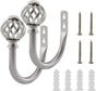 2 Pack Curtain Holdbacks, U Shaped Wall Mounted Curtain Tieback Hooks Drapery Tiebacks Decorative Curtain V1188-CYX-LHJ-1984