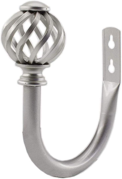 2 Pack Curtain Holdbacks, U Shaped Wall Mounted Curtain Tieback Hooks Drapery Tiebacks Decorative Curtain V1188-CYX-LHJ-1984