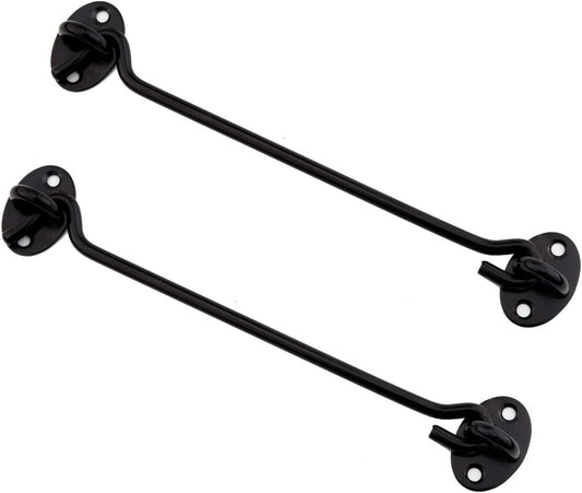 Barn Door Latch, 8 Inch Heavy Duty Stainless Steel Gate Latch Lock,Cabin Hook Eye Latch Hook with Mounting V1188-CYX-LHJ-1991