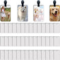 40 Pcs Luggage Tag Blanks - Rectangle Bulk with Belt - MDF Bag Tags - Heat Transfer Double Sides - Keychain V1188-CYX-LHJ-2083
