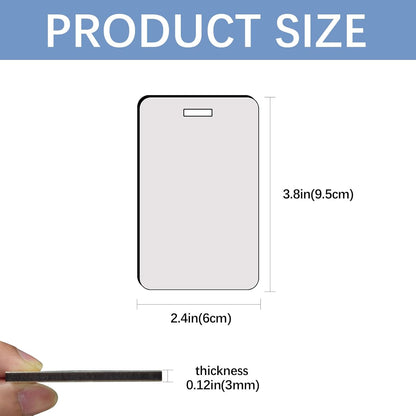 40 Pcs Luggage Tag Blanks - Rectangle Bulk with Belt - MDF Bag Tags - Heat Transfer Double Sides - Keychain V1188-CYX-LHJ-2083