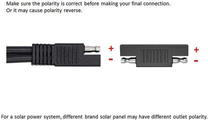 SAE Polarity Reverse Adapter Connectors for SAE to SAE Quick Disconnect Extension Cable, Solar Panel Battery V1188-CYX-LHJ-2171