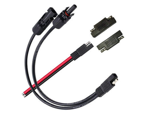 Solar Panel Connectors 10AWG Compatible with MC-4 Solar Connecter to SAE Adapter PV Extension Cable Wire for V1188-CYX-LHJ-2172