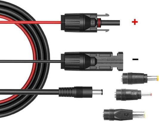 Solar Panel Connectors Compatible with M-C-4 Solar Connectors to DC Extension Cable 16AWG with DC V1188-CYX-LHJ-2176