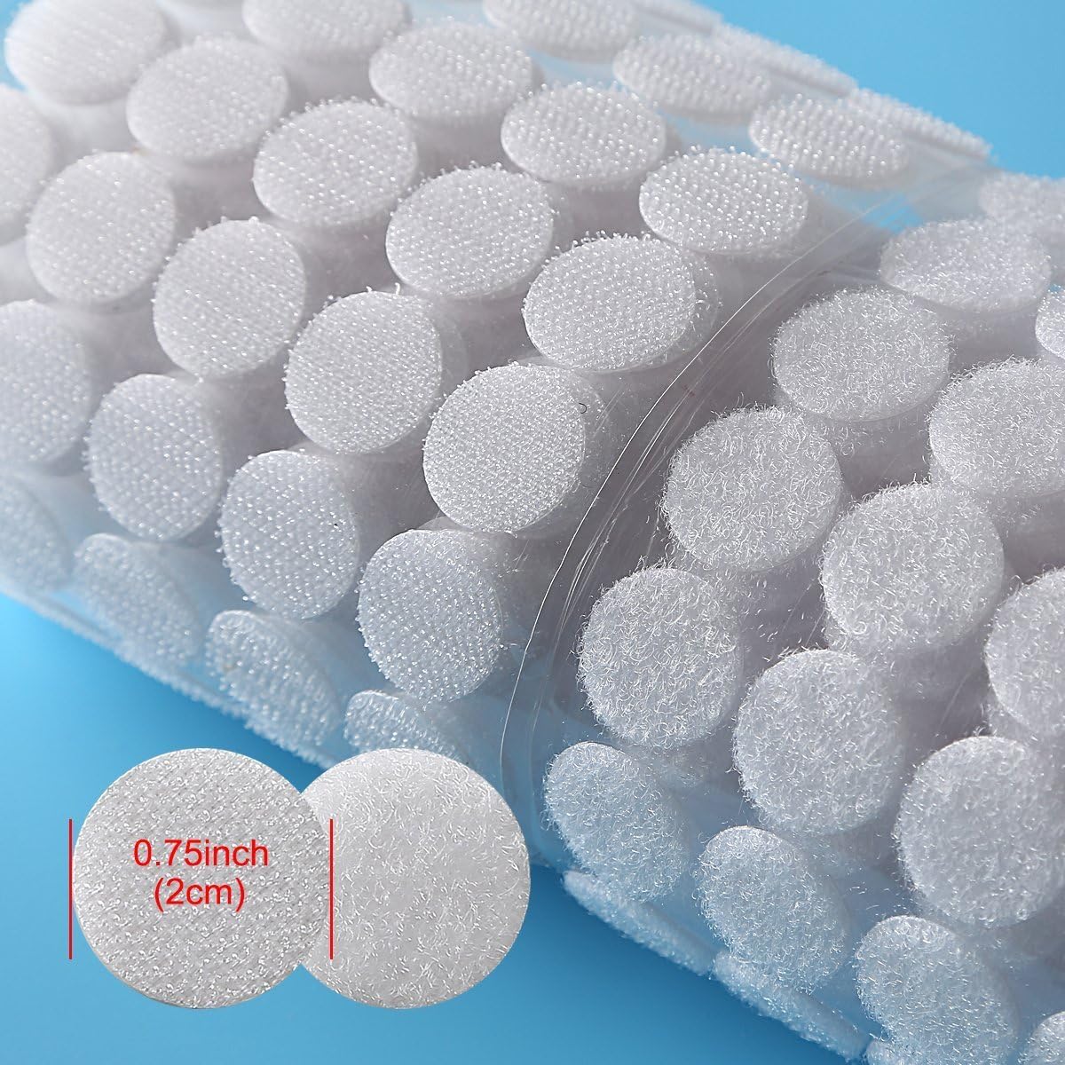 1000pcs Hook and Loop Dots 3/4 in Diameter Sticky Back Dots Heavy Duty Self Adhesive Dot Tapes for School V1188-CYX-LHJ-2324