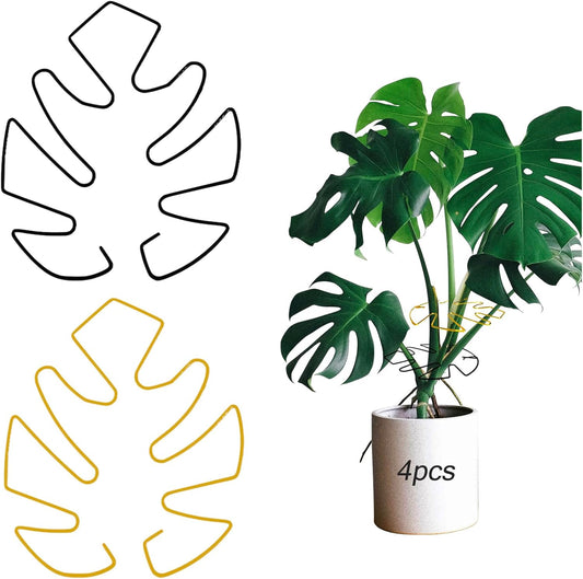 4pcs Iron Plant Stem Supports, Monstera Plant Support Outdoor Indoor Plant Accessories, 2 Colour Turtle Shell V1188-CYX-LHJ-2351