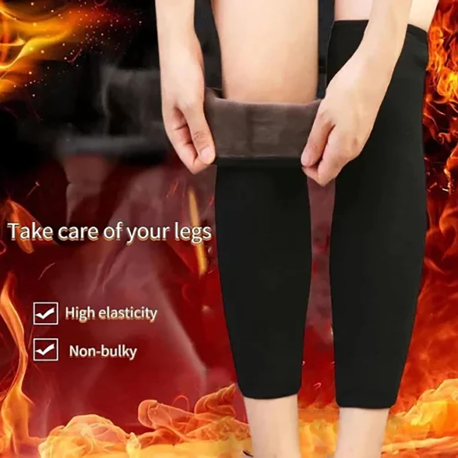 Cashmere Leg Warmer, Winter Warm Knitted Over Knee High Leg Warmer, Warm Thermal Knee Compression Sleeve V1188-CYX-LHJ-2465