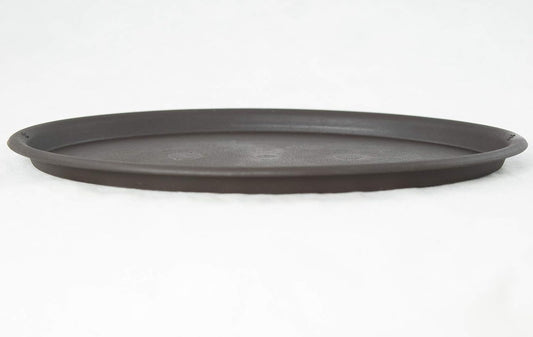 Oval Plastic Brown Humidity/Drip Tray for Bonsai Tree & House Indoor Plant - Outside Dimension 12.5"x 8.75"x V1188-CYX-LHJ-2474