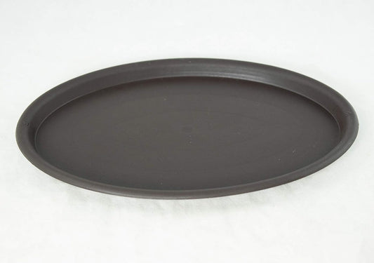 Oval Plastic Brown Humidity/Drip Tray for Bonsai Tree & House Indoor Plant - Outside Dimension 12.5"x 8.75"x V1188-CYX-LHJ-2474