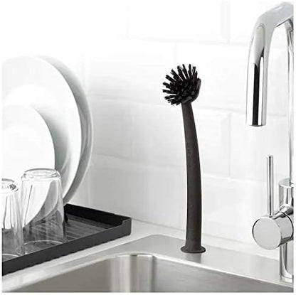 Dish-Washing Brush, Black,Polypropylene Plastic Polyester Synthetic Rubber(Length : 29cm) V1188-CYX-LHJ-2628