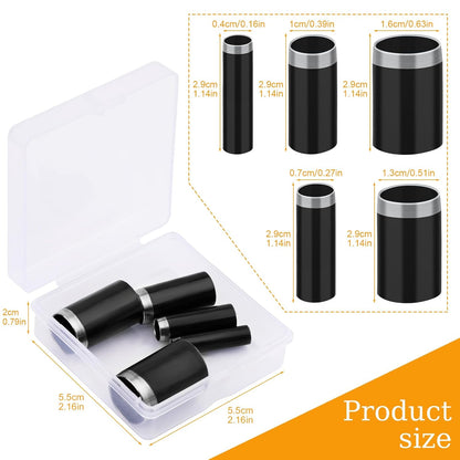 5 Sizes Round Hole Punch, Hollow Punch Cutter Tool Set with Storage Case, Leather Craft Tools Kit for V1188-CYX-LHJ-370