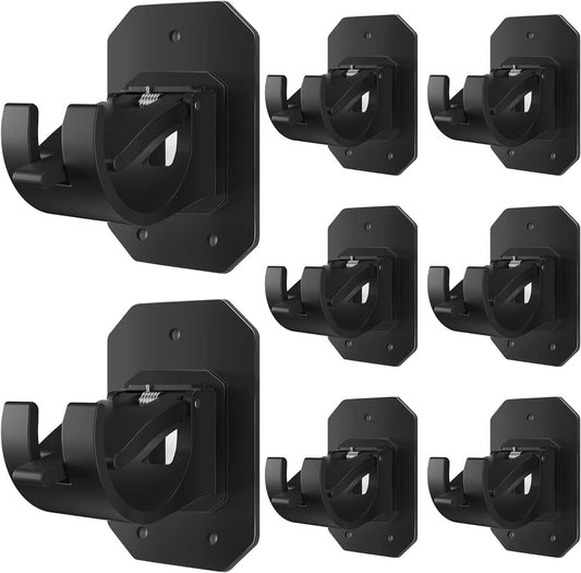 8PCS No Drill Curtain Rod Brackets,Nail Free Adjustable Curtain Rods No Drilling,Self Adhesive Curtain Rod V1188-CYX-LHJ-394